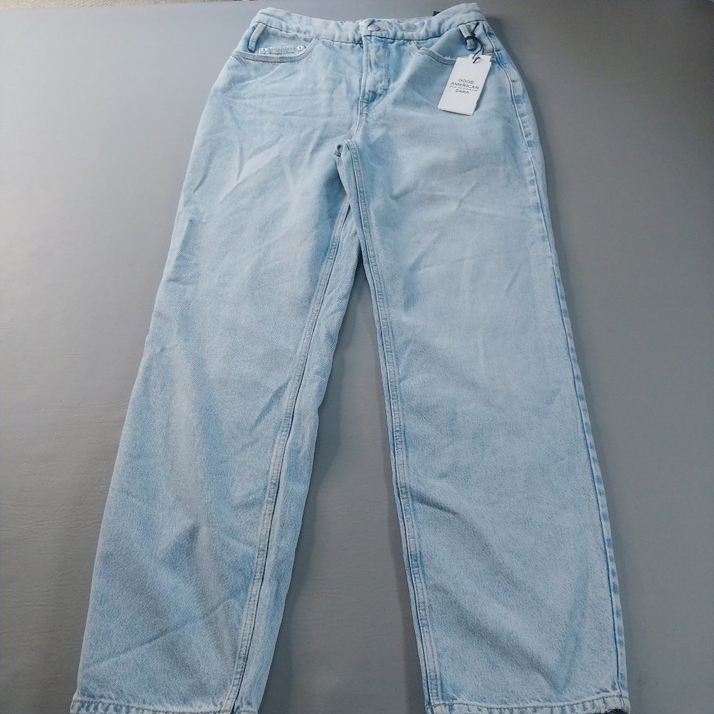 Good America + Zara Women Jean 6/38  High Rise 90's Fitted Baggy Body Flat Tummy